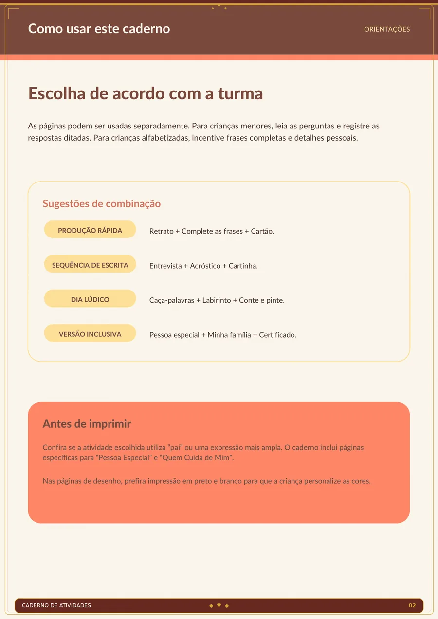Prévia de atividade do Caderno de Atividades